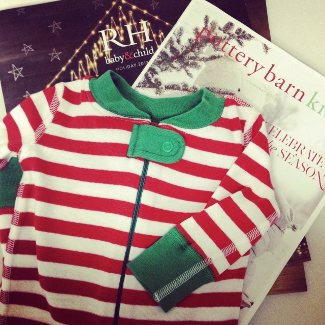 Holiday catalogs and Christmas jammies