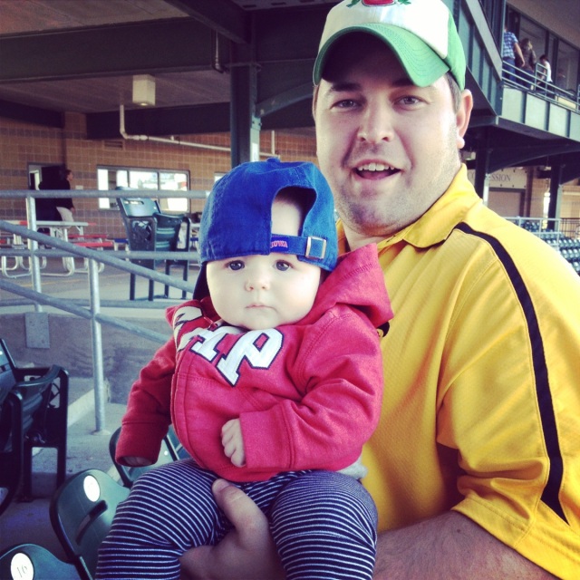 Evie and Daddy ICubs
